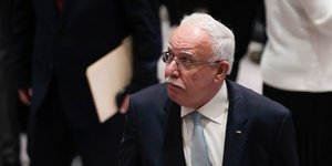 Ο υπουργός Εξωτερικών της Παλαιστινιακής Αρχής Ριάντ αλ-Μαλίκι