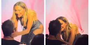 Το φιλί Βανδή-Μπισμπίκη επί σκηνής