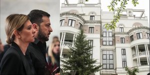 To προεδρικό ζεύγος της Ουκρανίας, Βολόντιμιρ και Ολένα Ζελένσκι και το διαμέρισμά τους στη Γιάλτα