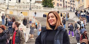 Ρώμη Piazza di Spagna Street Artist Μελίνα Κοάν