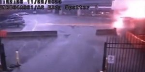 Η στιγμή της έκρηξης στη γέφυρα στα σύνορα ΗΠΑ-Καναδά