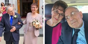 Ο επί χρόνια εργένης Joe Potenzano παντρεύτηκε για πρώτη φορά σε ηλικία 92 ετών τον περασμένο μήνα με τη Mary Elkind, 64 χρόνια αφότου συναντήθηκαν στον γάμο της αδερφής του το 1959.