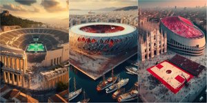 Τα γήπεδα της Euroleague μέσω AI