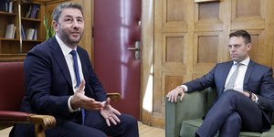 Νίκος Ανδρουλάκης και Στέφανος Κασσελάκης