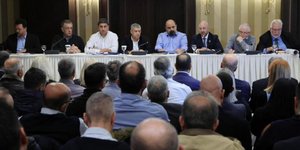 Ο Λευτέρης Αυγενάκης, ο Νίκος Ταχιάος και ο Χρήστος Τριαντόπουλος στη Θεσσαλία