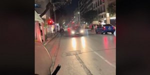 αυτοκίνητο ανάποδα στην Τσιμισκή