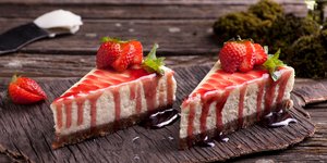 Λαχταριστά κομμάτια cheesecake
