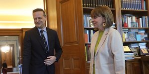 Χάρης Δούκας και Κατερίνα Σακελλαροπούλου 