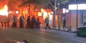 Bούλγαροι χούλιγκανς ανάβουν φωτιές