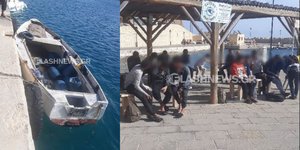 Γαύδος: Έφτασαν 21 μετανάστες με ένα… βαρκάκι