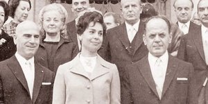 O Γεώργιος Παπαδόπουλος με την σύζυγό του Δέσποινα