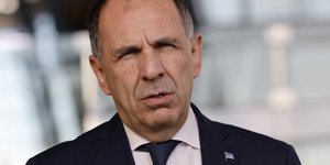 Γιώργος Γεραπετρίτης καρφιτσα σημαια