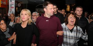 Ο Στέφανος Κασσελάκης στο μπλοκ του ΣΥΡΙΖΑ για το Πολυτεχνείο