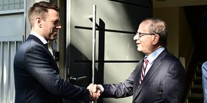 Ο Στέφανος Κασσελάκης και ο Χρήστος Ράμμος