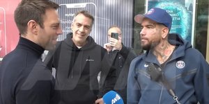 Ο Στέφανος Κασσελάκης με τον τράπερ Snik
