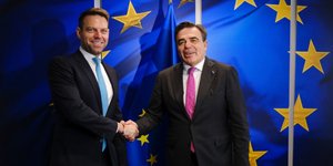 O Στέφανος Κασσελάκης με τον Μαργαρίτη Σχοινά