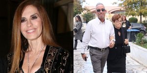 Συντετριμμένος ο αδελφός και η μητέρα της Κάτιας Νικολαΐδου στην κηδεία της 