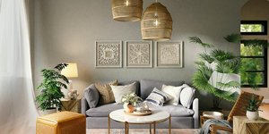 σπίτι με φωτιστικό Ικεα