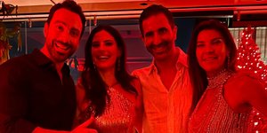 Η Μαρίνα Βερνίκου και ο Μίλτος Καμπουρίδης γιόρτασαν τα γενέθλιά τους παρέα