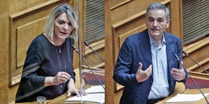 Πέτη Πέρκα, Ευκλείδης Τσακαλώτος