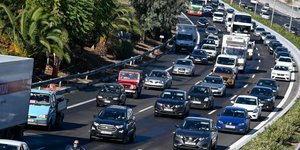Κίνηση αυτοκινήτων στην Εθνική Οδό