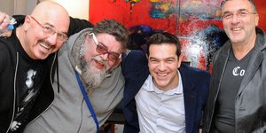 Ο Σταμάτης Κραουνάκης με τον Αλέξη Τσίπρα