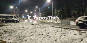 Λευκό τοπίο ο Χορτιάτης Θεσσαλονίκης