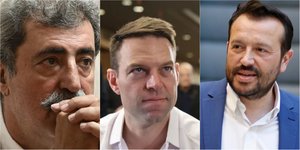 Παύλος Πολάκης, Στέφανος Κασσελάκης και Νίκος Παππάς 