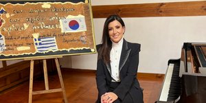 H εικαστικός Αγγελική Αγγελίδη