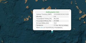 Σεισμική δόνηση στην Ανάφη