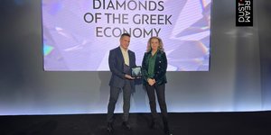 Λέναδρος Καρακατσάνης, Πρόεδρος και Διευθύνων Σύμβουλος της DUST+CREAM & Σοφία Κουνενάκη-Εφραίμογλου, Πρόεδρος Εμπορικού και Βιομηχανικού Επιμελητηρίου Αθηνών