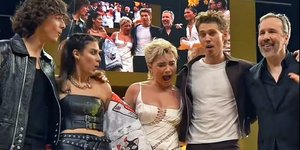 Η στιγμή που η ηθοποιός Φλόρενς Πιου δέχεται επίθεση με αντικείμενο στο πρόσωπο