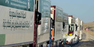 Πέρασμα ανθρωπιστικής βοήθειας στη Γάζα 