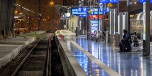 Σιδηροδρομικός σταθμός στη Γερμανία