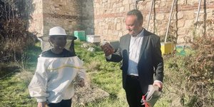 O Σταύρος Κελέτσης με τον 14χρονο