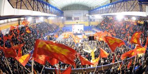 Εκδήλωση του ΚΚΕ στο κλειστό γήπεδο μπάσκετ του Σπόρτινγκ