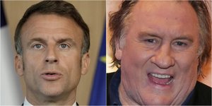 Εμανουέλ Μακρόν και Ζεράρ Ντεπαρτιέ 