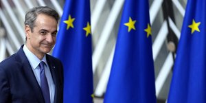 Ο Κυριάκος Μητσοτάκης στη Σύνοδο Κορυφής της ΕΕ