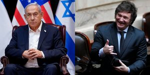 Ο Μπέντζαμιν Νετανιάχου και ο Χαβιέρ Μιλέι