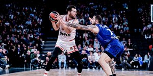 Στιγμιότυπα από το παιχνίδι της Euroleague, μεταξύ Βιλερμπάν και Ολυμπιακού
