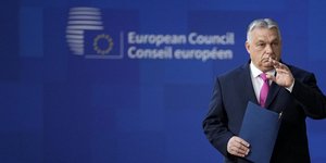 Ο Ούγγρος πρωθυπουργός, Βίκτορ Όρμπαν στη Σύνοδο Κορυφής