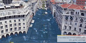 Έτσι θα είναι η Πλατεία Αριστοτέλους εάν η θερμοκρασία ανέβει κατά 3 βαθμούς Κελσίου