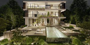 Κτίριο πισίνα Πολυκατοικία design Παλαιά Πεντέλη