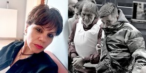 Η 43χρονη Γεωργία και δεξιά ο φονιάς της