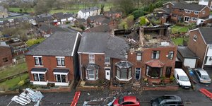 Κακοκαιρία σάρωσε οροφή σπιτιου στη Βόρεια Αγγλία