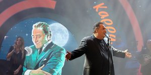 Ο Βασίλης Καρράς στην πίστα