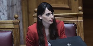 Η υφυπουργός Εσωτερικών, Βιβή Χαραλαμπογιάννη
