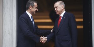 Συνάντηση Μητσοτάκη-Ερντογάν