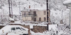 Χιόνισε στα ορεινά χωριά των Τρικάλων 