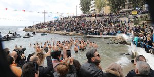 Αγιασμός υδάτων στην Πειραϊκή